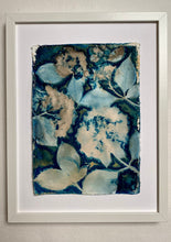 Load image into Gallery viewer, Blue and white Hydrangea botanical print A4