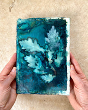 Load image into Gallery viewer, Oak leaves botanical art print, ready to hang block/tile