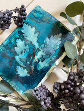 Load image into Gallery viewer, Oak leaves botanical art print, ready to hang block/tile