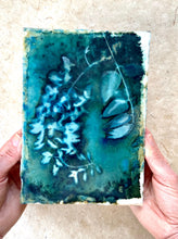 Load image into Gallery viewer, Wisteria botanical art print, ready to hang block/tile